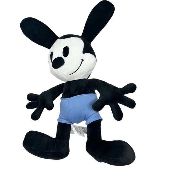 Disney Store Exclusive Oswald 18” Plush Rare Black and White Stuffed Animal - Picture 4 of 5